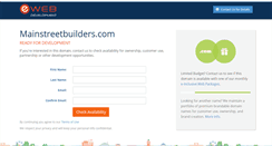 Desktop Screenshot of mainstreetbuilders.com